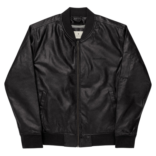 Leather Bomber Jacket MEMBER edition