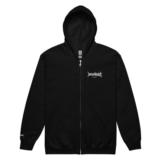 Embroidered heavy blend zip hoodie